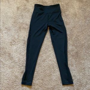 SUPER high rise black mesh leggings